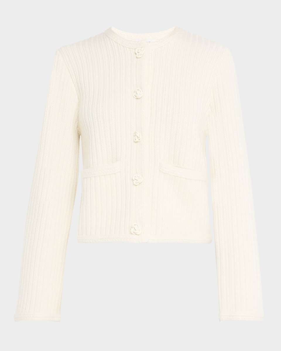 Wool-Cashmere Cardigan Jacket